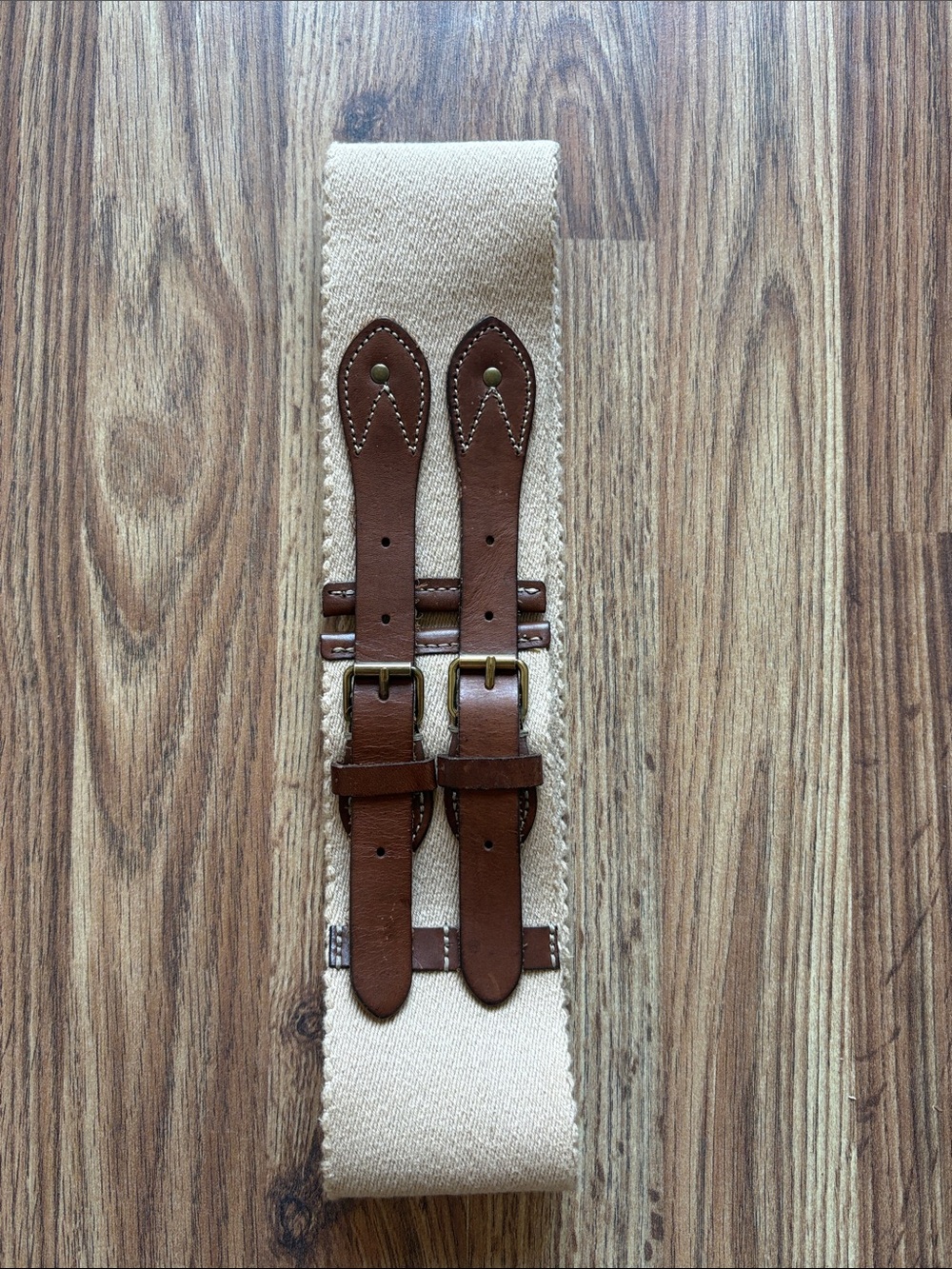 J.Crew Saddle Cotton/Leather Belt - Picture 3 of 3